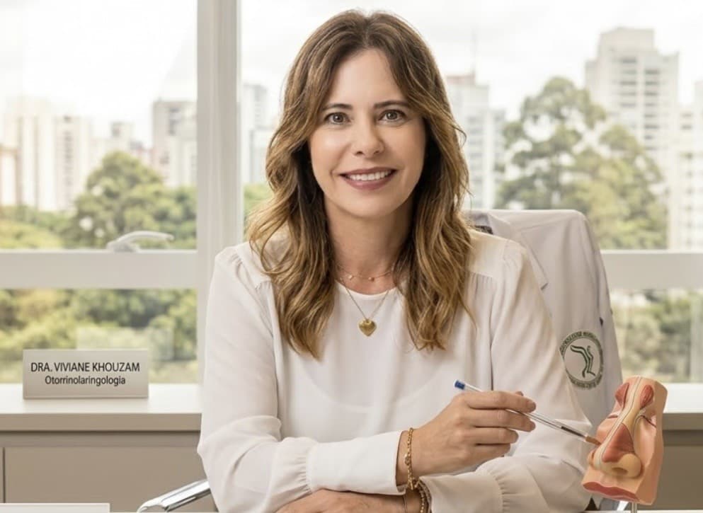 Dra. Viviane em seu consultório